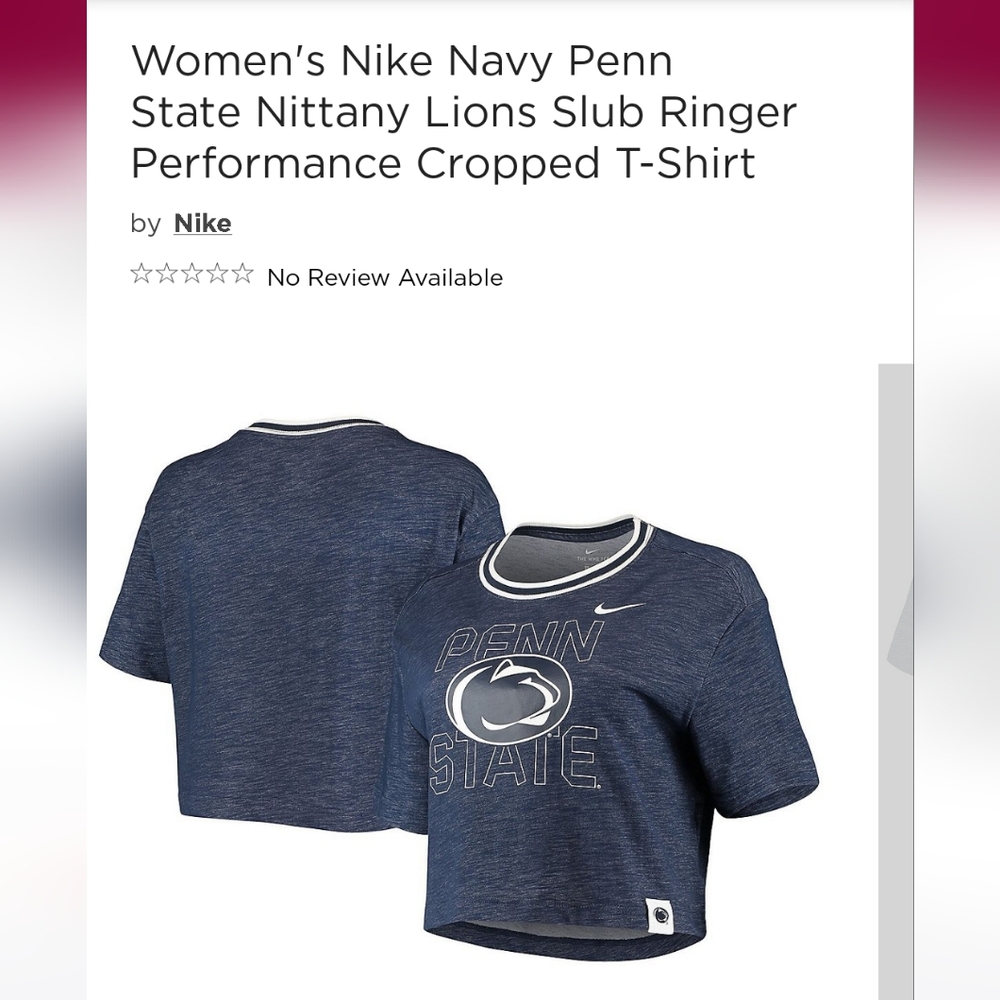 Nike Penn State crop t-shirt